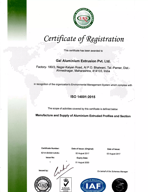 Maharashtra Government Award - GAL Aluminium Industrial Contribution Recognition