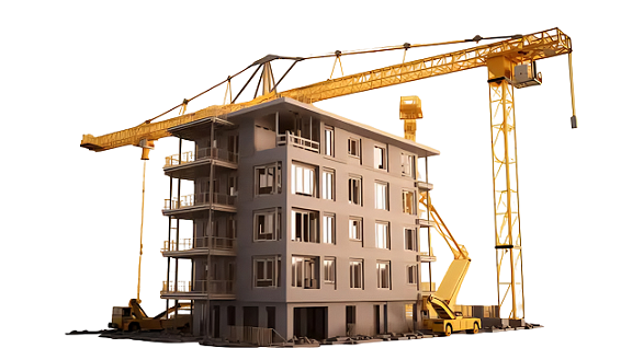 High-rise building facade showcasing modern architectural aluminium profiles